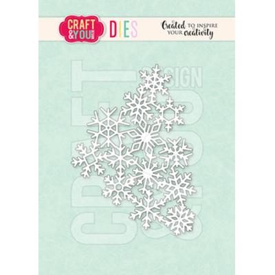 Craft & You Design Cutting Dies - Snowflakes Background