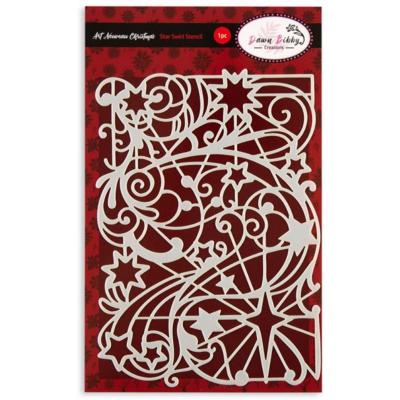 Dawn Bibby Art Nouveau Stencil - Star Swirl