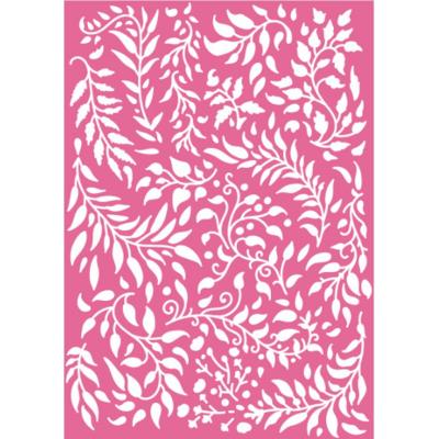 Dawn Bibby Stencil - Beautiful Blooms Leaf Flourish