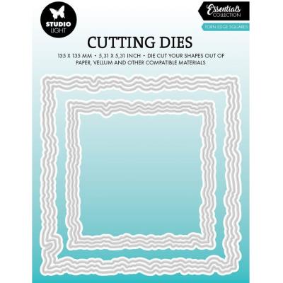 StudioLight Essentials Cutting Die - Torn Edge Squares