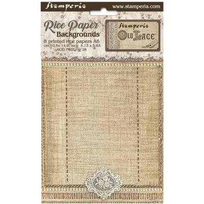 Stamperia Old Lace - Rice Paper Backgrounds