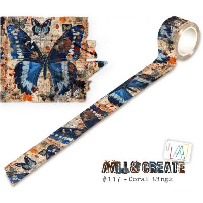 AALL & Create Washi Tape - Coral Wings