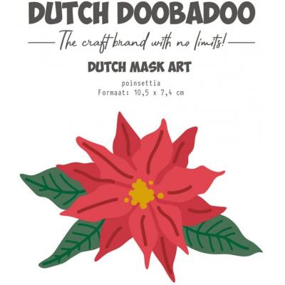 Dutch DooBaDoo Mask Art Stencil - Poinsettia