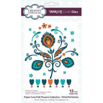 Creative Expressions Cathie Shuttleworth Paper Cuts Craft Dies - Petal Perfection