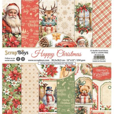 ScrapBoys Happy Christmas - Paper Pad