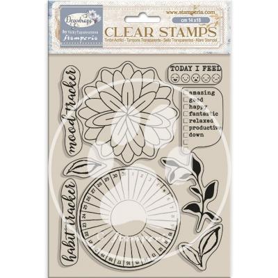 Stamperia Dewdrops Stempel - Habit Tracker