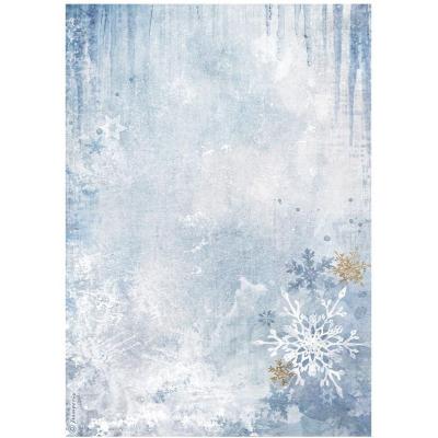 Stamperia Dewdrops - Blue Snowflakes