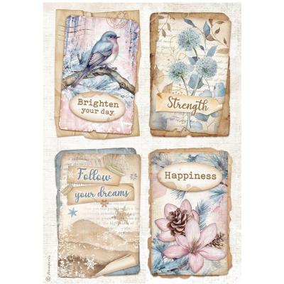 Stamperia Dewdrops - 4 Cards