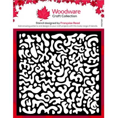 Creative Expressions Woodware Stencil - Funky Swirls