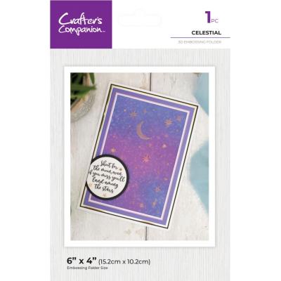 Crafter's Companion Duet ColourBloom 3D Embossing Folder - Celestial