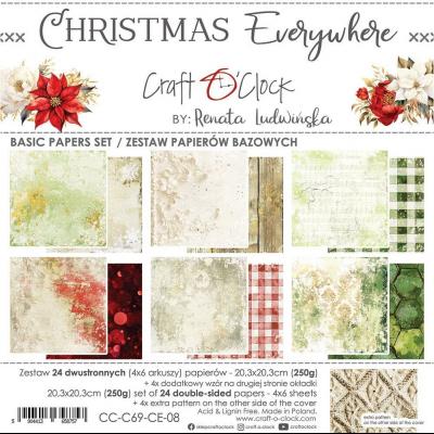 Craft O'Clock Christmas Everywhere - Basic Papers Set