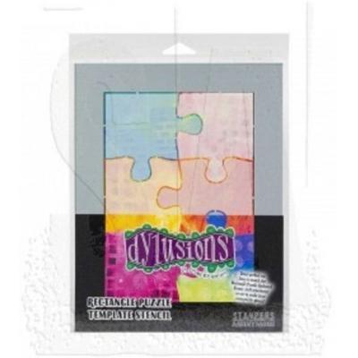 Stampers Anonymous Template Stencil Dylusions Rectangle Puzzle