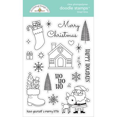 Doodlebug Design Tinsel Time Stempel - Tinsel Time