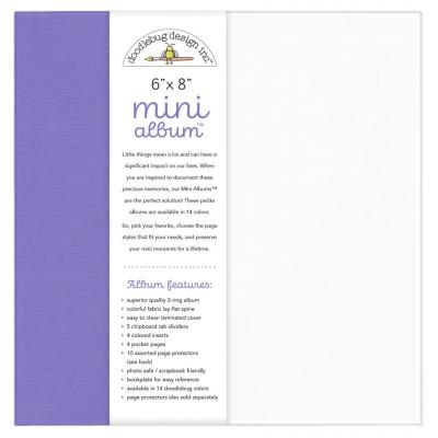 Doodlebug Design Mini Album - Lilac