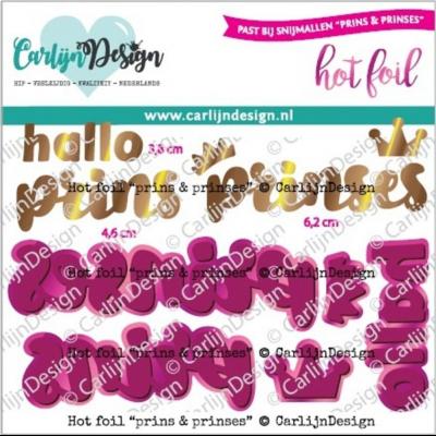 CarlijnDesign Hot Foil Plate - Prins Prinses (NL)