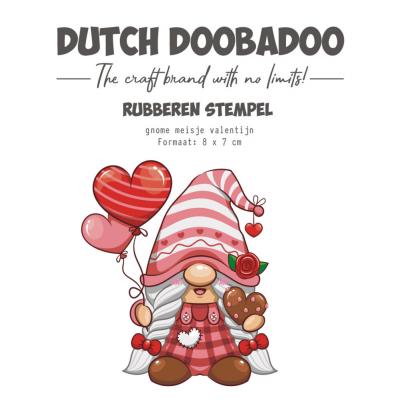 Dutch Doobadoo Stempel - Gnome Meisje Valentijn