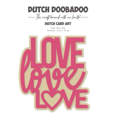 Dutch Doobadoo Card Art - Love Love Love