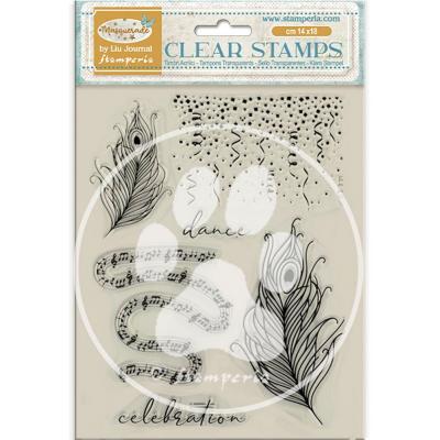 Stamperia Masquerade Stempel - Feathers