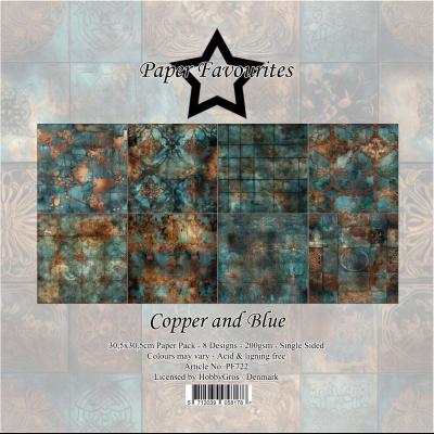 Paper Favourites Paper Pack - Copper And Blue