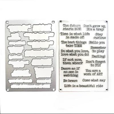 Elizabeth Craft Designs Hinged To The Past Stamp and Die - Journal Phrases 4