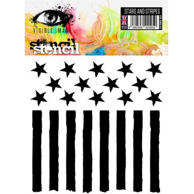 Visible Image Stencil - Stars & Stripes