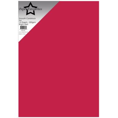 Paper Favourites Smooth Cardstock - Bright Red