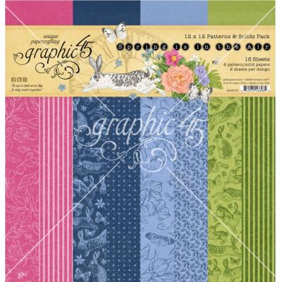 Graphic 45 Spring is in the Air - Patterns & Solids Pack