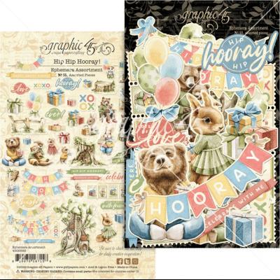 Graphic 45 Hip Hip Hooray - Ephemera Set