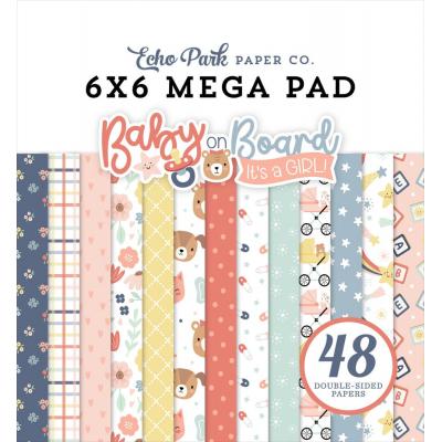 Echo Park Baby On Board It's a Girl! - Cardmakers Mega Pad