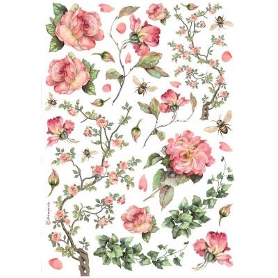 Stamperia Rice Paper - Roses and Ivy