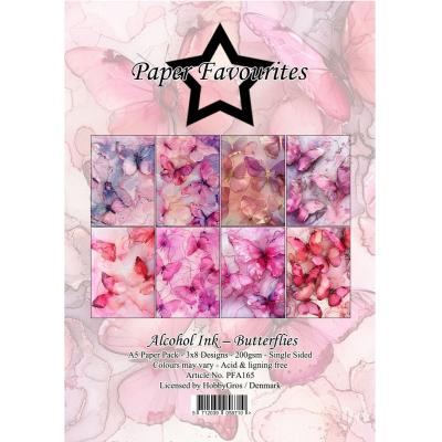 Paper Favourites Paper Pack - Alcohol Ink Butterflies