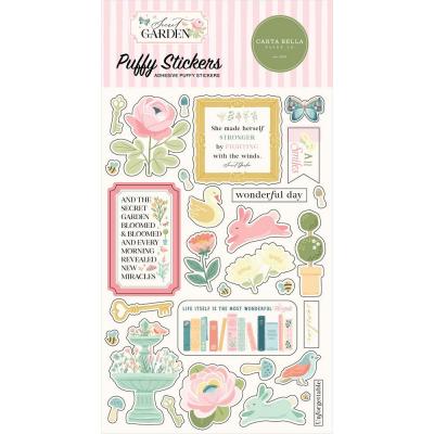 Carta Bella Secret Garden - Puffy Stickers