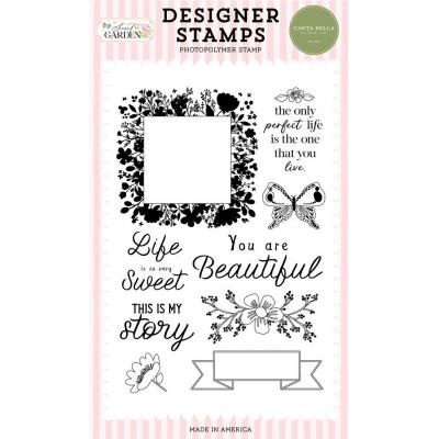 Carta Bella Secret Garden Stempel - Perfect Life