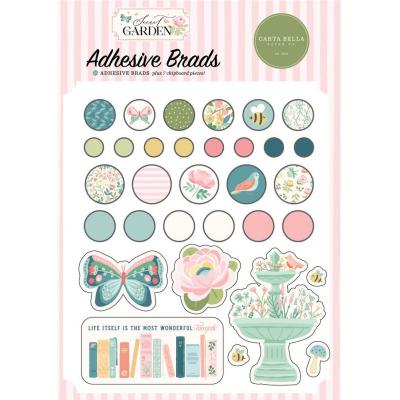 Carta Bella Secret Garden - Adhesive Brads